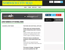 Tablet Screenshot of norwichcity-mad.co.uk